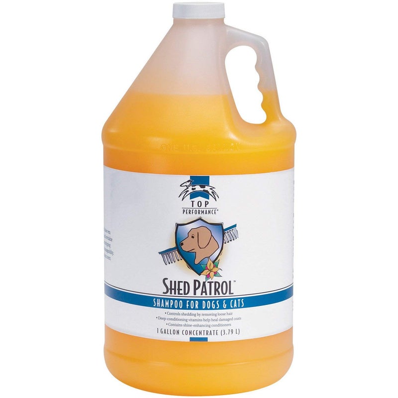 Top Performance Shed Patrol De-Shedding Dog and Cat Shampoo, 1-Gallon - Image 1